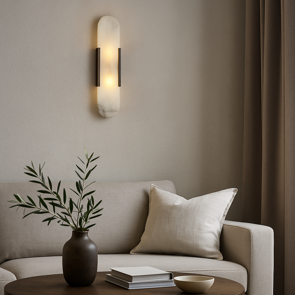 Marble Bedside Sconce Light