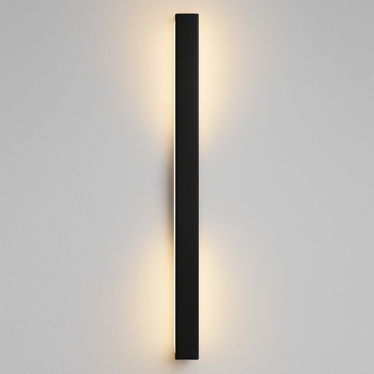 Linear Black Minimalist Dimmable Led Outdoor Wall Light IP65