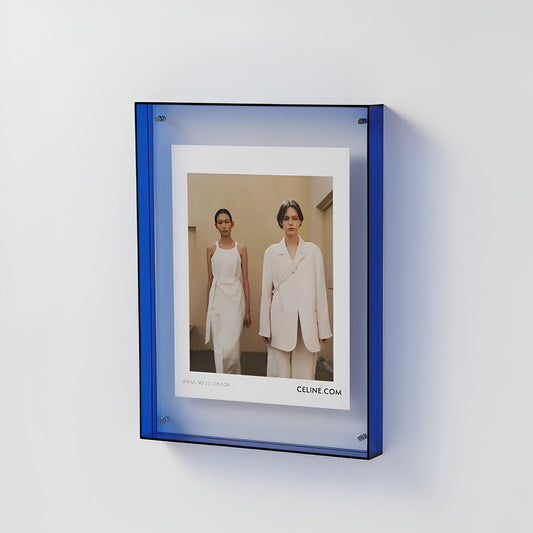 Coloured Transparent Acrylic Picture Frame for Displays