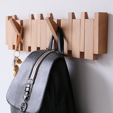 Handcrafted Wooden Piano Coatrack