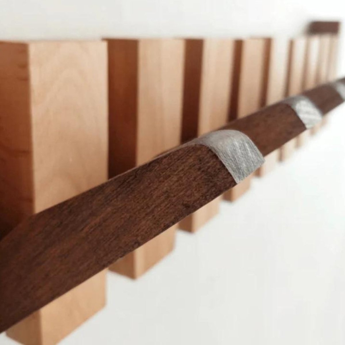Handcrafted Wooden Piano Coatrack