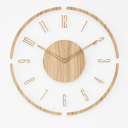 Nordic Wooden Wall Clock