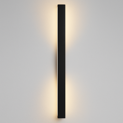 Linear Black Minimalist Dimmable Led Outdoor Wall Light IP65