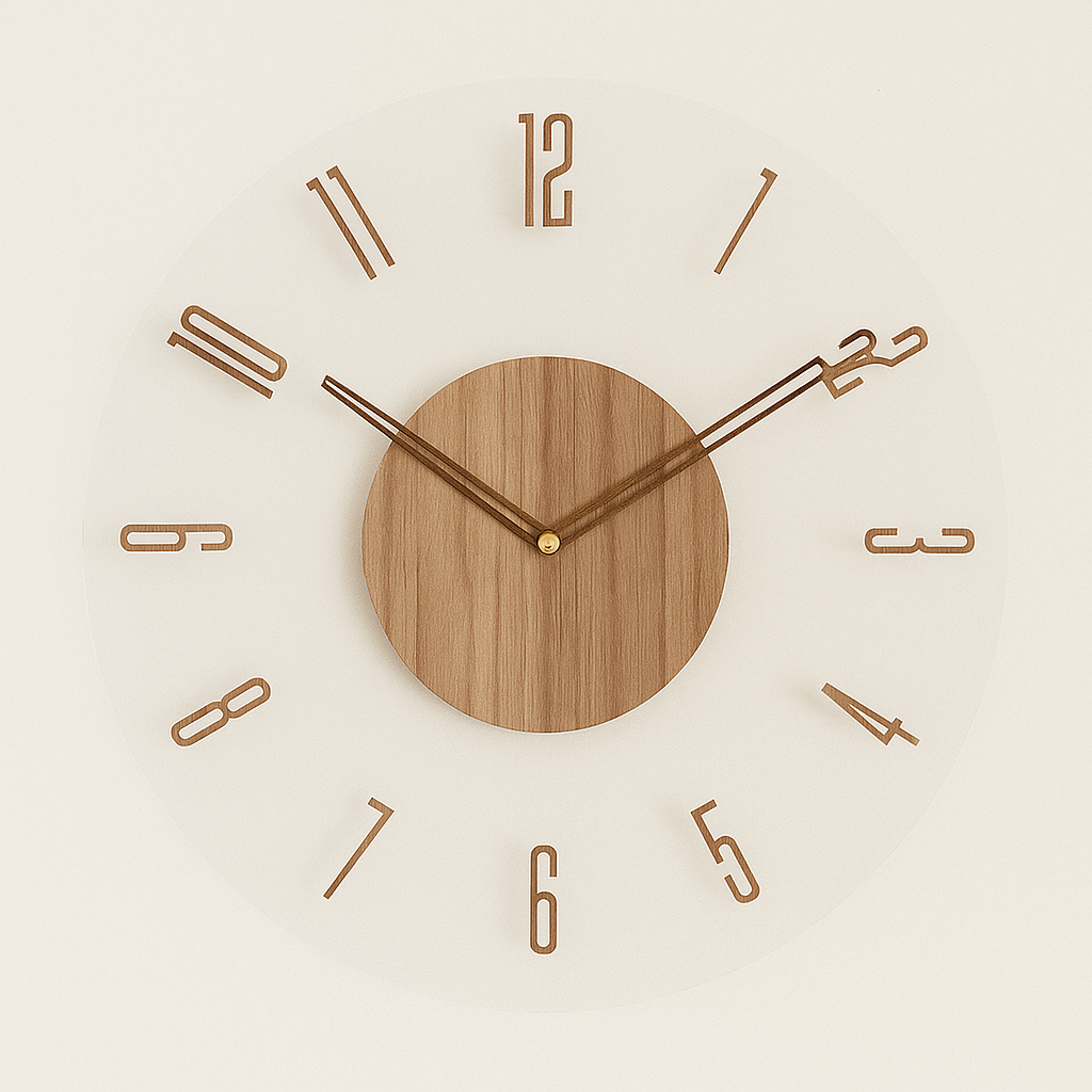 Nordic Wooden Wall Clock