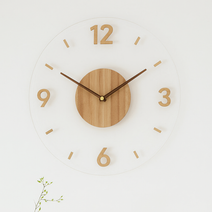 Nordic Wooden Wall Clock