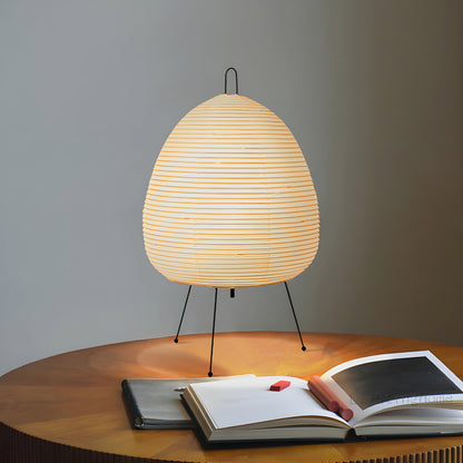 Japanese Rice Paper Akari Wabi-sabi Design Table Lamp