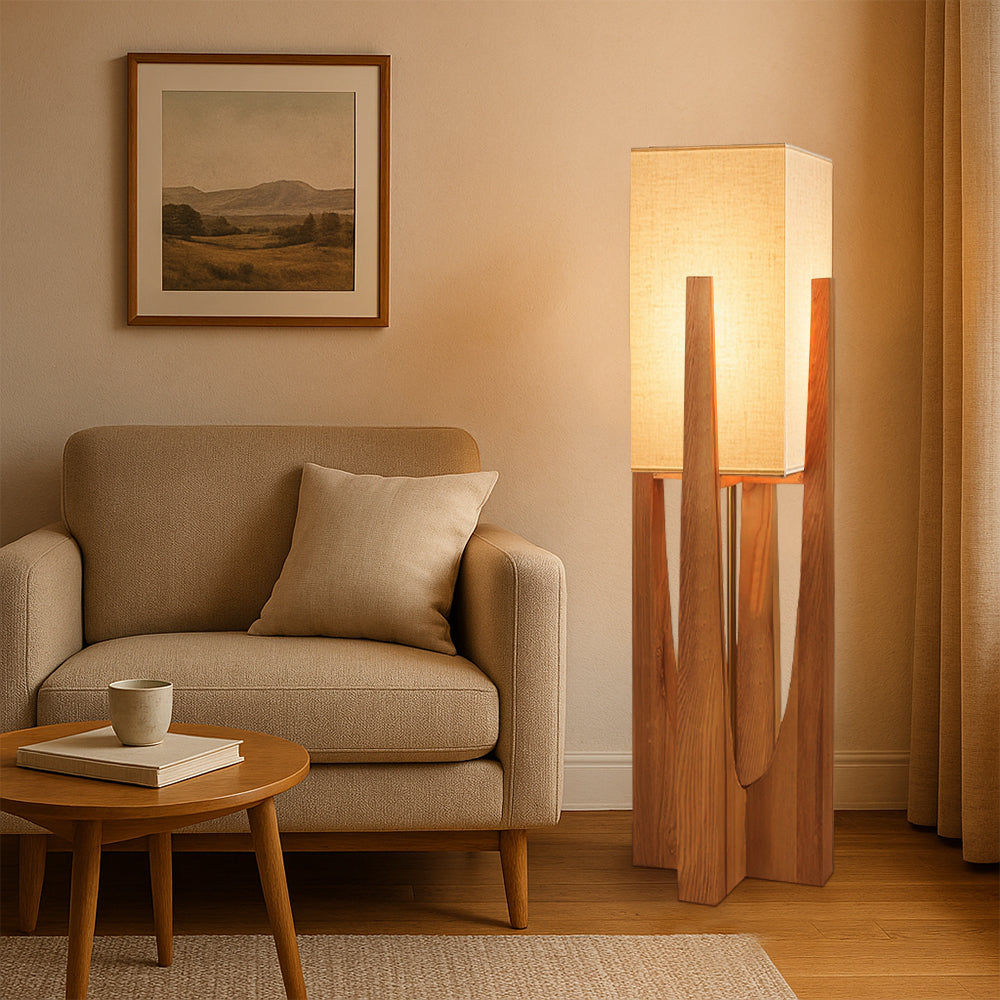 Japanese Wabi Sabi Style Standing Floor Lamp