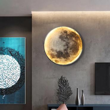 Realistic 3D Moon LED Wall Light