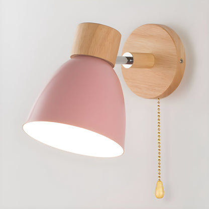 Wooden Wall Lamp for Cozy Bedroom Spaces