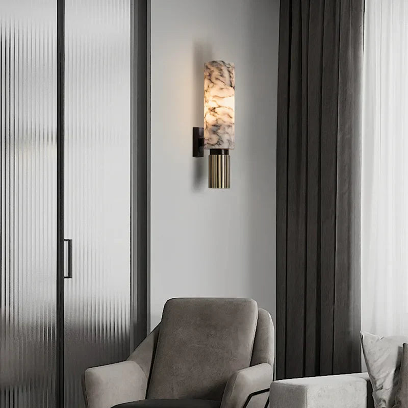 Elegant Marble Wall Light Modern Durable Soothing