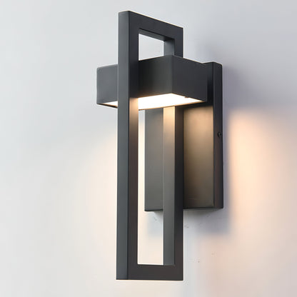 Marshall Black Stainless Steel Wall Light for Exteriors