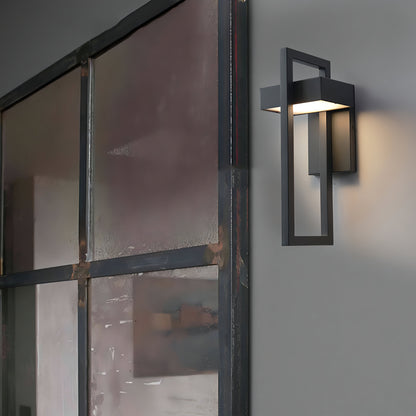 Marshall Black Stainless Steel Wall Light for Exteriors