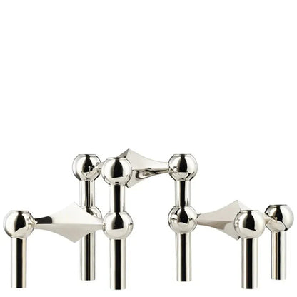 Metal Candle Holder with Molecular Design