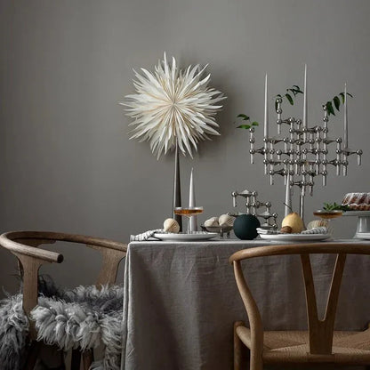 Metal Candle Holder with Molecular Design