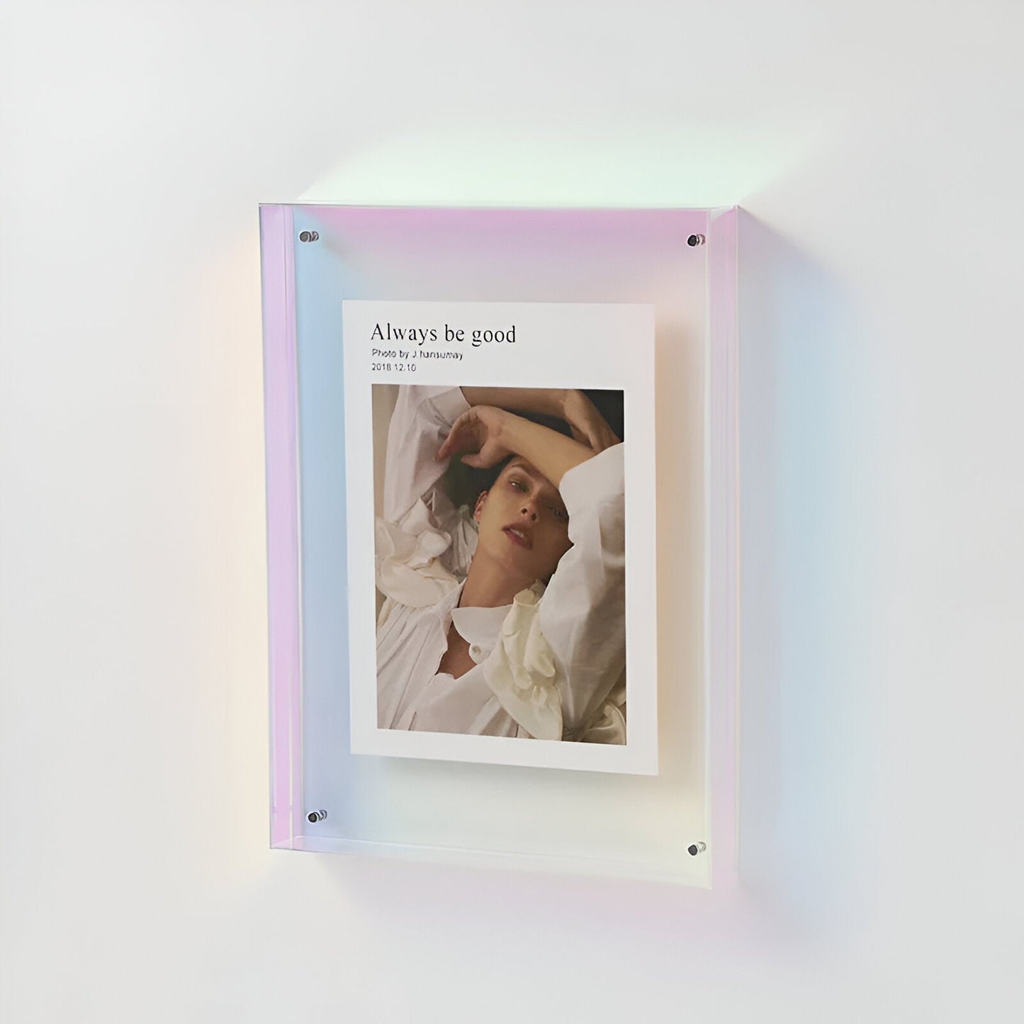 Coloured Transparent Acrylic Picture Frame for Displays