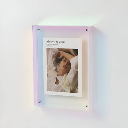 Coloured Transparent Acrylic Picture Frame for Displays