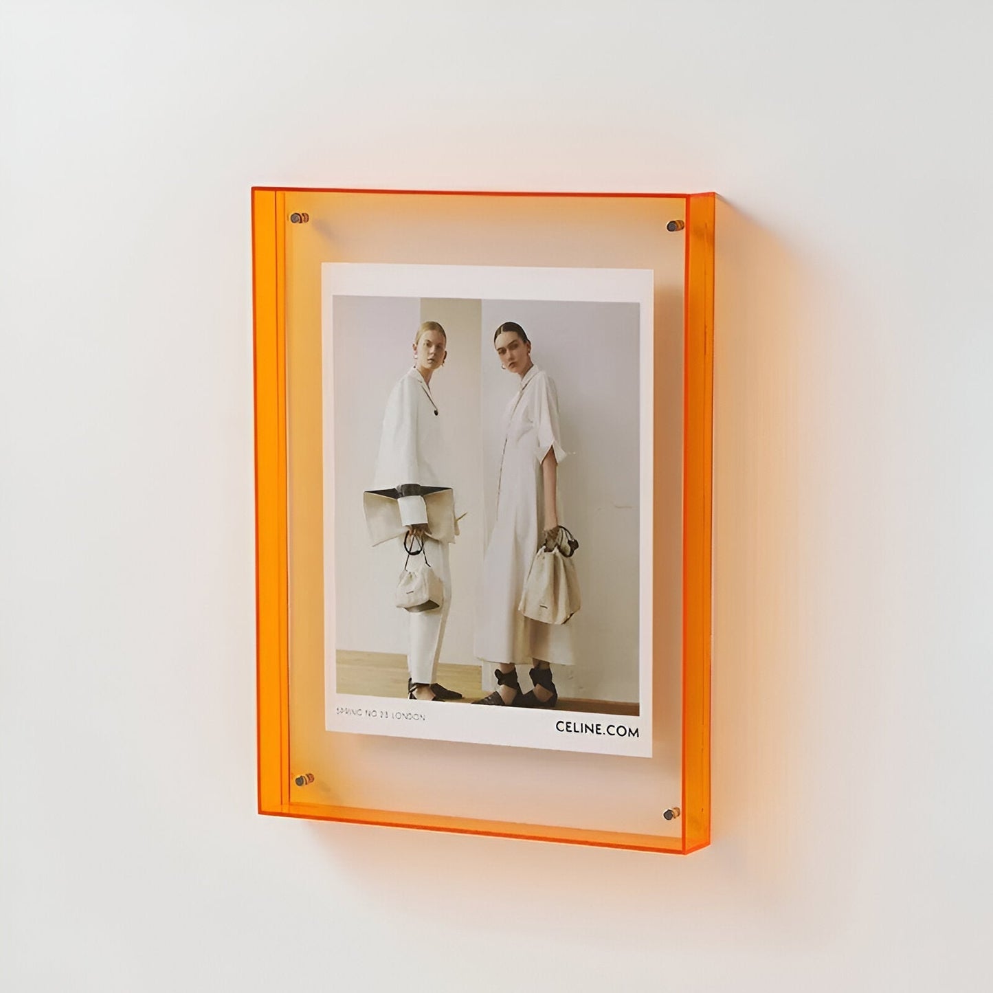 Coloured Transparent Acrylic Picture Frame for Displays