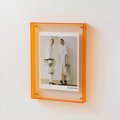 Coloured Transparent Acrylic Picture Frame for Displays