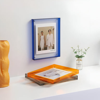 Coloured Transparent Acrylic Picture Frame for Displays