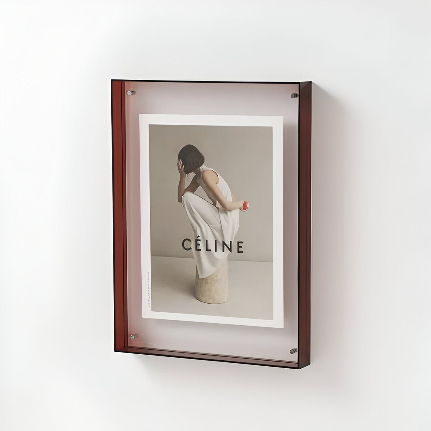 Coloured Transparent Acrylic Picture Frame for Displays