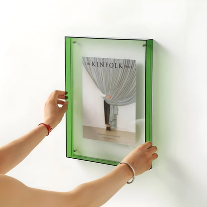 Coloured Transparent Acrylic Picture Frame for Displays