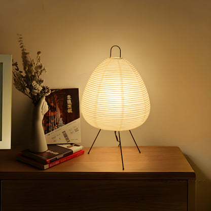 Japanese Rice Paper Akari Wabi-sabi Design Table Lamp