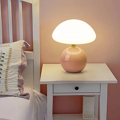 Ceramic Mushroom Table Lamp