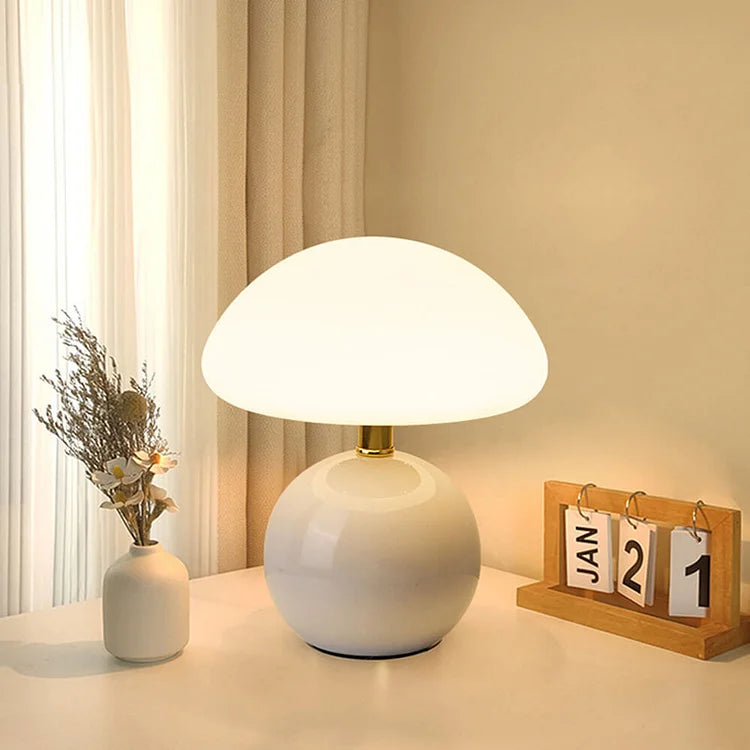 Ceramic Mushroom Table Lamp