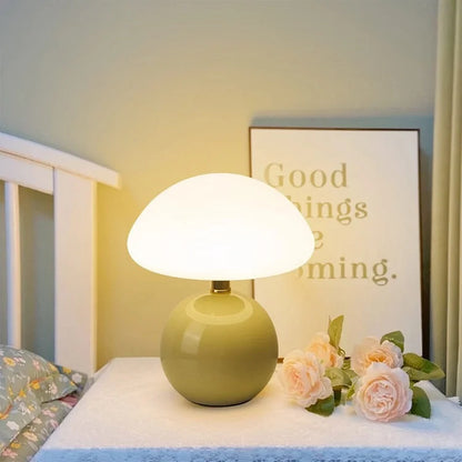 Ceramic Mushroom Table Lamp