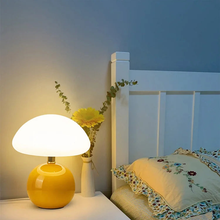 Ceramic Mushroom Table Lamp