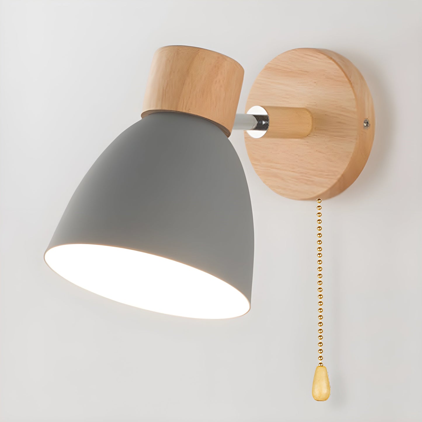Wooden Wall Lamp for Cozy Bedroom Spaces