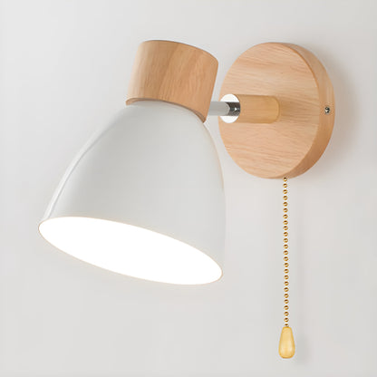 Wooden Wall Lamp for Cozy Bedroom Spaces