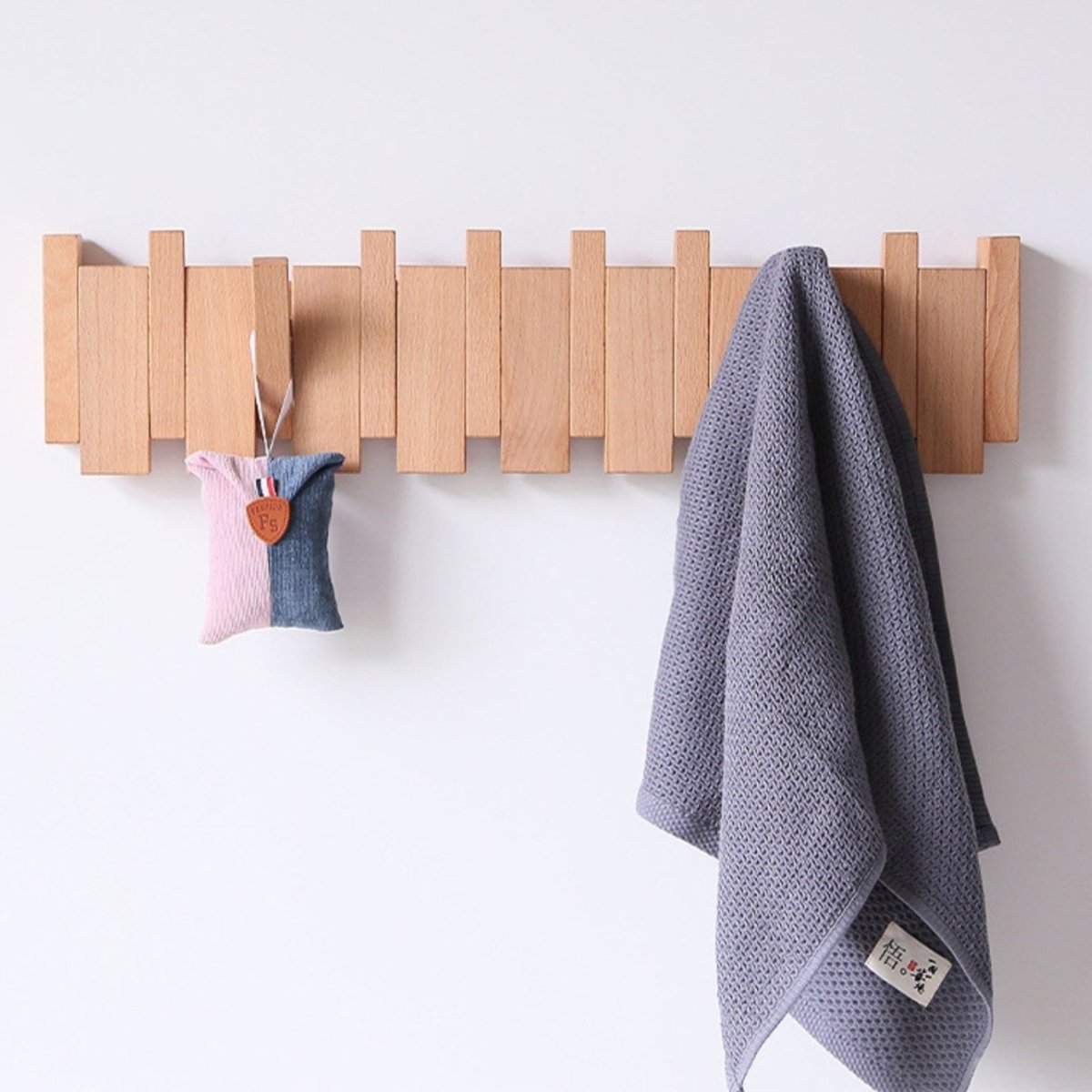 Handcrafted Wooden Piano Coatrack