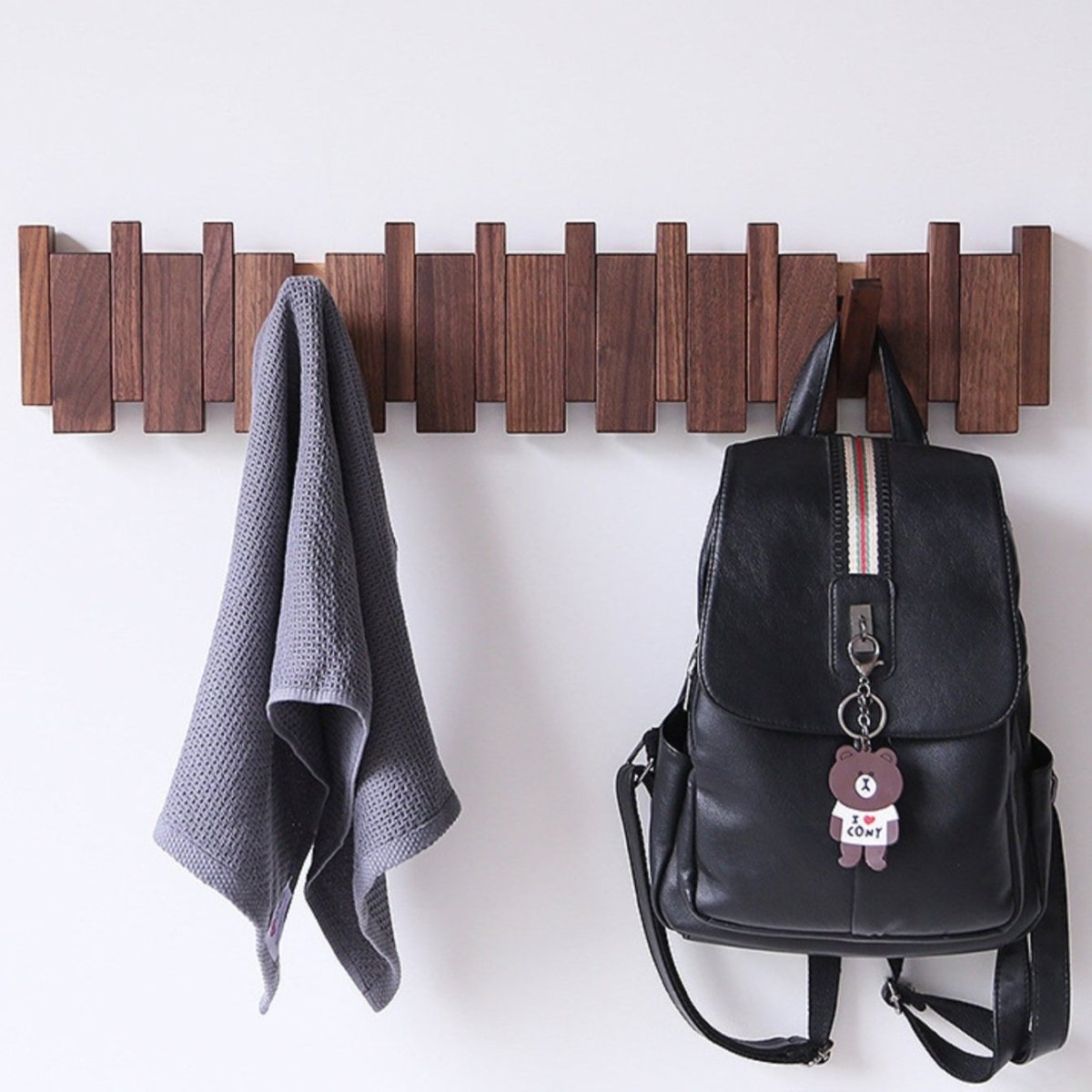 Handcrafted Wooden Piano Coatrack