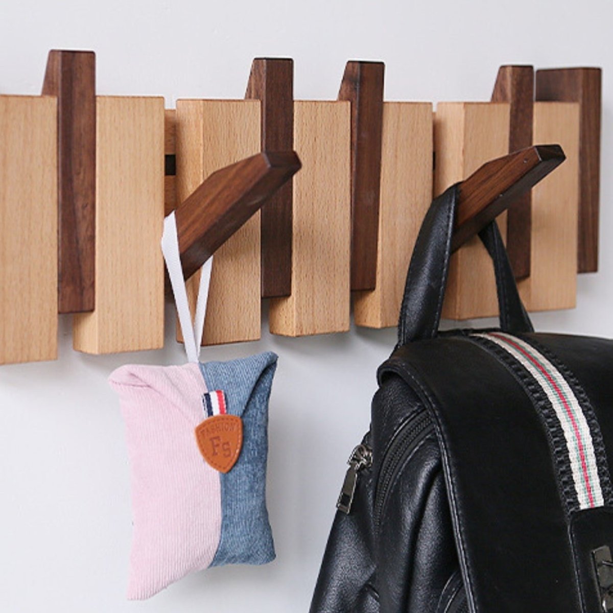 Handcrafted Wooden Piano Coatrack