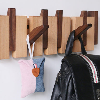 Handcrafted Wooden Piano Coatrack