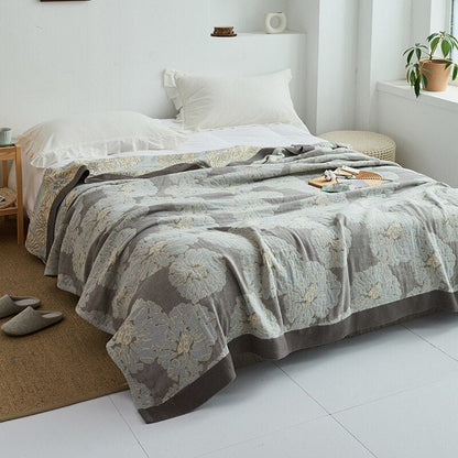 Japanese Soft Throw Blanket for Cozy Home Comfort