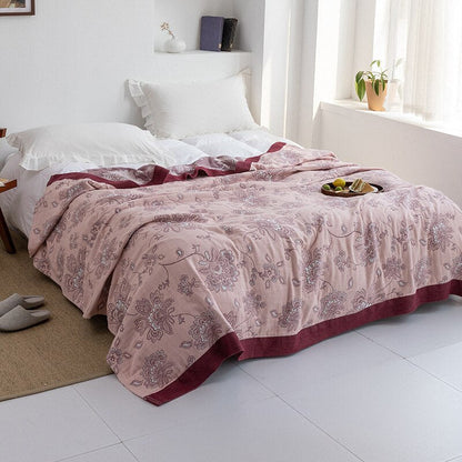 Japanese Soft Throw Blanket for Cozy Home Comfort