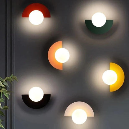 Minimalist Nordic Semicircle Wall Lamp