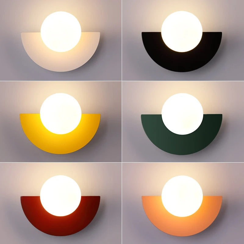 Minimalist Nordic Semicircle Wall Lamp