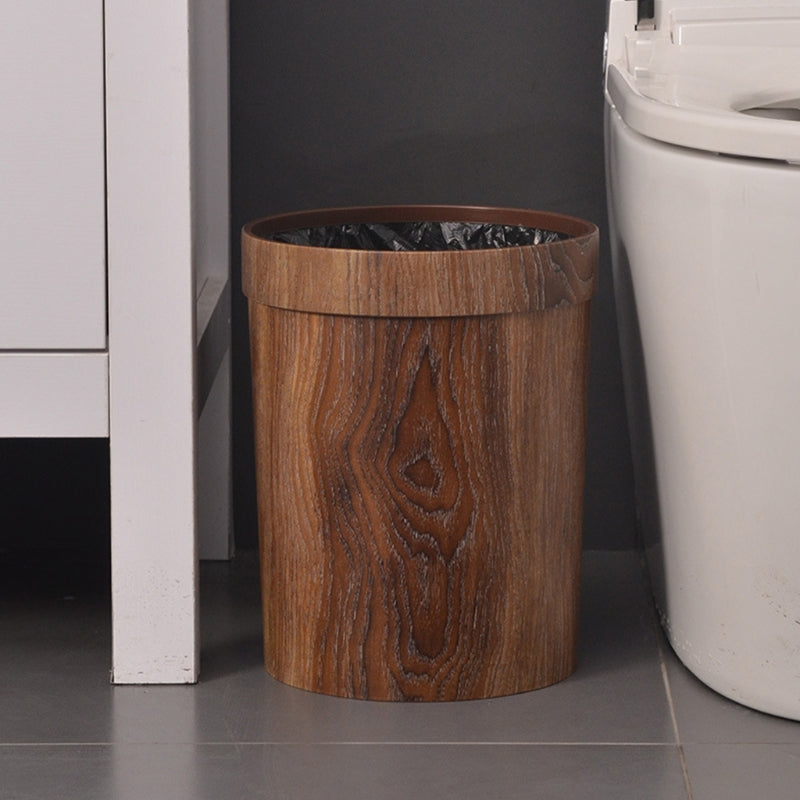 Minimalist Wooden Garbage Bin for Home