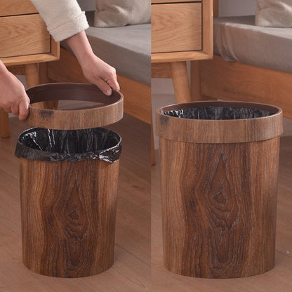 Minimalist Wooden Garbage Bin for Home