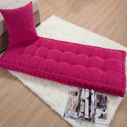 Modern Solid Color Corduroy Bench Cushion