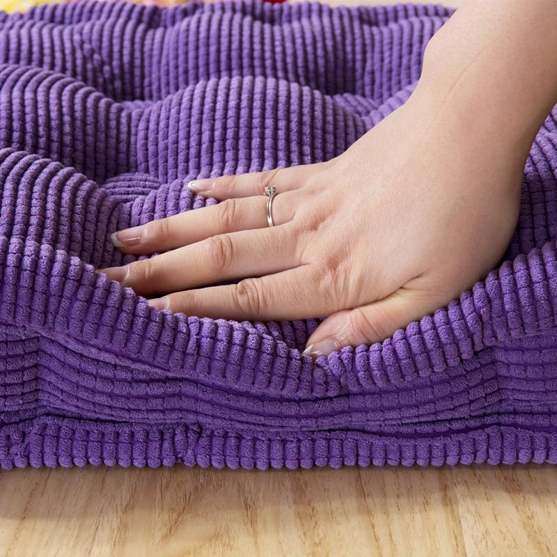 Modern Solid Color Corduroy Bench Cushion