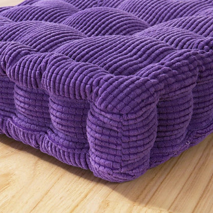 Modern Solid Color Corduroy Bench Cushion