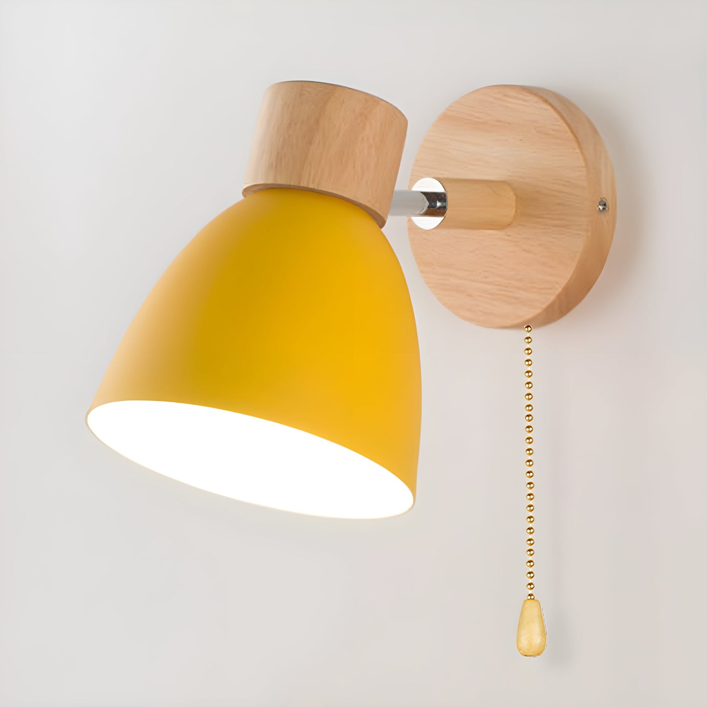 Wooden Wall Lamp for Cozy Bedroom Spaces